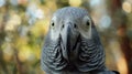 Parrot with bulging eyes