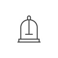 Parrot cage outline icon