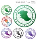 Parrot Cay badge.