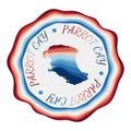 Parrot Cay badge.