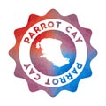 Parrot Cay low poly logo.