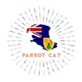 Parrot Cay sunburst badge.