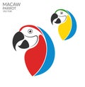 Parrot. Macaw