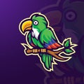 Parrot mascot logo