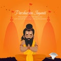 Banner design of happy parshuram jayanti