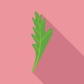 Parsley bunch icon flat vector. Herb leaf