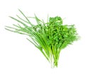 Parsley, dill and onion