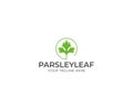 Parsley Logo Template. Cilantro Vector Design