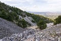 Part of the abandoned Penteli marble quarry in Attika, Greece