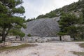 Part of the abandoned Penteli marble quarry in Attika, Greece