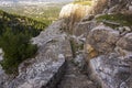 Part of the abandoned Penteli marble quarry in Attika, Greece