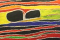 Part of modern abstract Aboriginal crafts, Australia