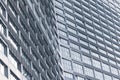 A part of abstract modern office building, skyscraper close up background Royalty Free Stock Photo