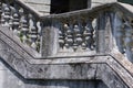 Part of an ancient staircase with stone balusters