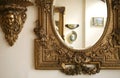 A part of an antique mirror Royalty Free Stock Photo