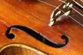 Part of an antique violin Royalty Free Stock Photo