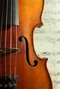 Part of an antique violin Royalty Free Stock Photo