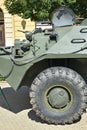 Part of an armoured military vehicle