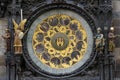 Part of a astronomical clock Royalty Free Stock Photo