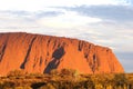 Part of Unesco Ayers Rock during sunset, Australia Royalty Free Stock Photo