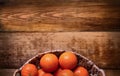 Part of the basket of tangerines.