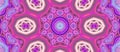 Part of Beautiful mandala with ornament in purple and orange. Esoteric magic concept
