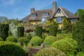 Old house in british countryside with sunlight Royalty Free Stock Photo