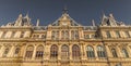 Part of beautiful old building in city of Lyon Royalty Free Stock Photo