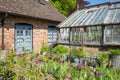 Old house in british countryside with sunlight Royalty Free Stock Photo