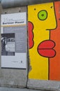 Part of Berlin Wall with graffiti