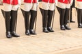 Part of body, solider horse guards boots in UK