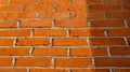 part of a brick wall in sunlight Royalty Free Stock Photo