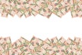 Part of brown Guyana 1000 dollars Banknote pattern Royalty Free Stock Photo