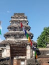 A part of a building from an ancient temple in Jogja Royalty Free Stock Photo