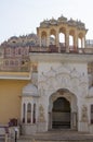 Part of the building of the Palace of winds Hava Makhal in Jaipur India