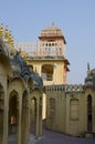 Part the building of the Palace the winds Hava Makhal in Jaipur India