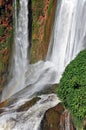 Part of Cascade D Ouzoud waterfall with rainbow. UNESCO. Morocco.