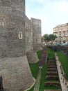 Bundaries of the castle Ursino to Catania in Sicily, Italy.