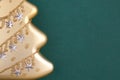 Part of Christmas decoration gold fir