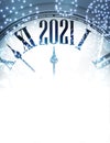 Part clock showing 2021 year