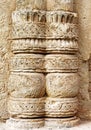 Part of column of monastery Gelati Royalty Free Stock Photo