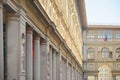 Uffizi Gallery in Florence. architecture Royalty Free Stock Photo