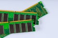 Part of computer RAM memory module Royalty Free Stock Photo