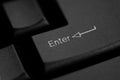 Part of computer keyboard, Enter text with Arrow sign Royalty Free Stock Photo