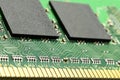 A part of computer RAM memory module Royalty Free Stock Photo