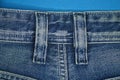 Part of cotton blue gray frayed trousers