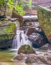 Part of Cucumber Falls.Ohiopyle State Park.Pennsylvania.USA Royalty Free Stock Photo