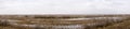 Part of the delta of river Evros, Greece, panoramic view Royalty Free Stock Photo