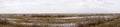 Part of the delta of river Evros, Greece, panoramic view