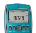 Detail of blue digital multimeter Royalty Free Stock Photo